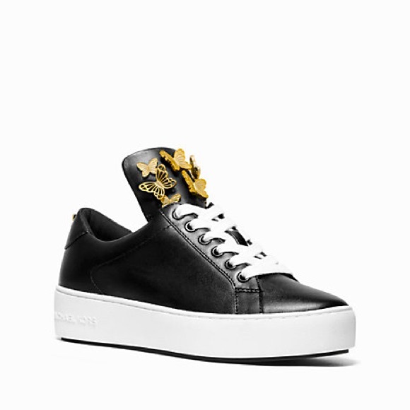Michael Kors Shoes - Mindy Butterfly Appliqué Leather Sneaker Michael Kors